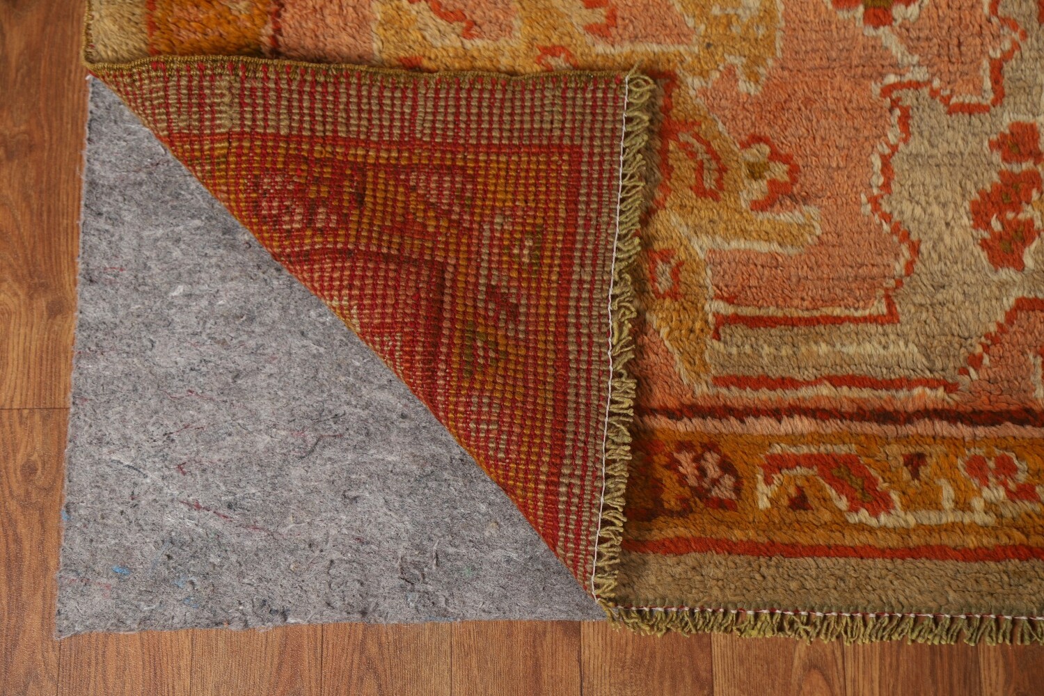 Pre-1900 Antique Vegetable Dye Oushak Turkish Rug 10x17