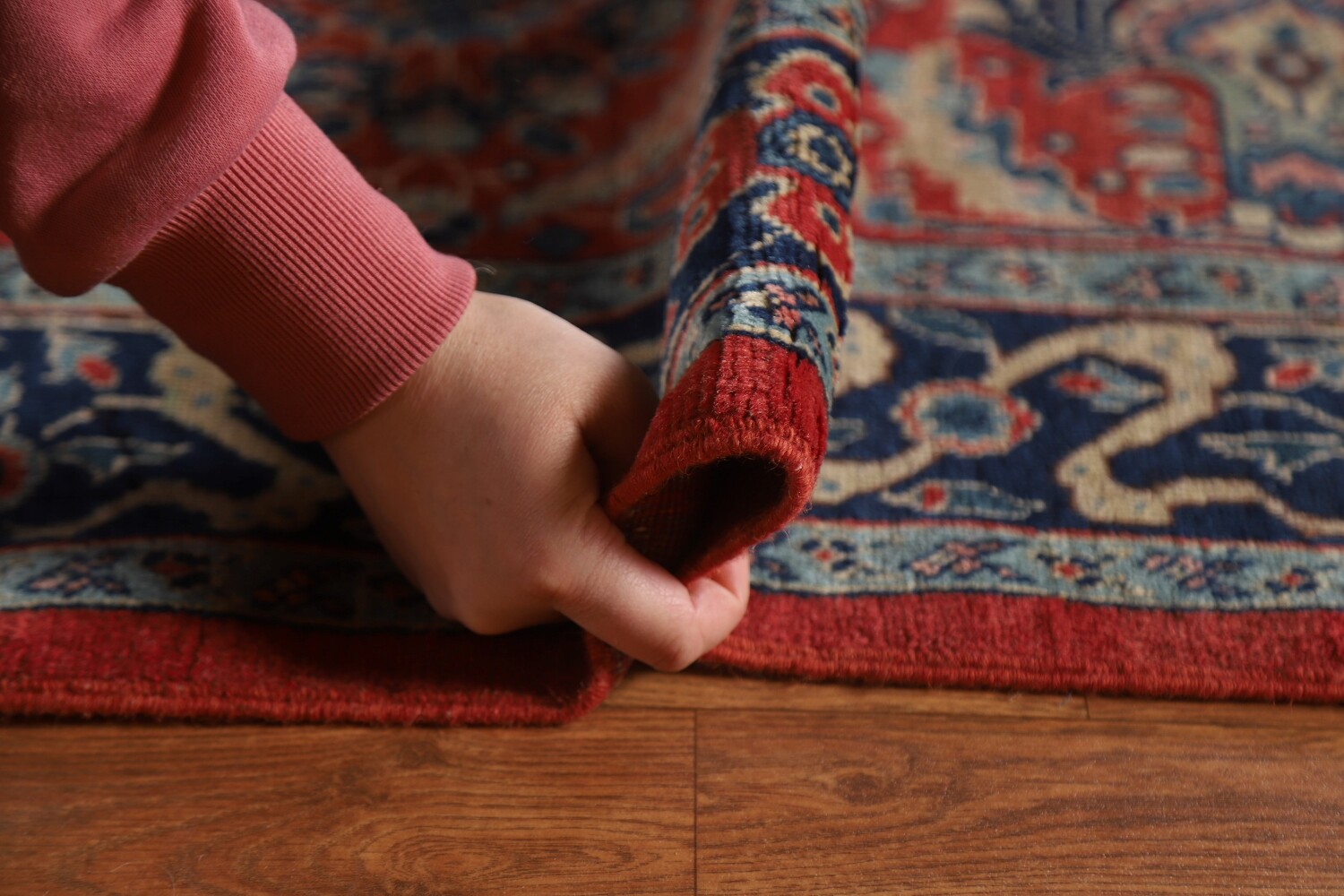Pre-1900 Antique Vegetable Dye Tabriz Haj Jalili Persian Rug 13x20