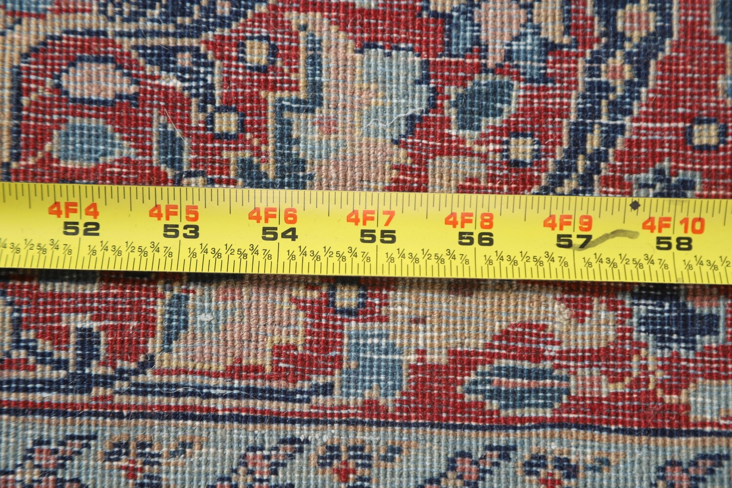 Pre-1900 Antique Vegetable Dye Tabriz Haj Jalili Persian Rug 13x20