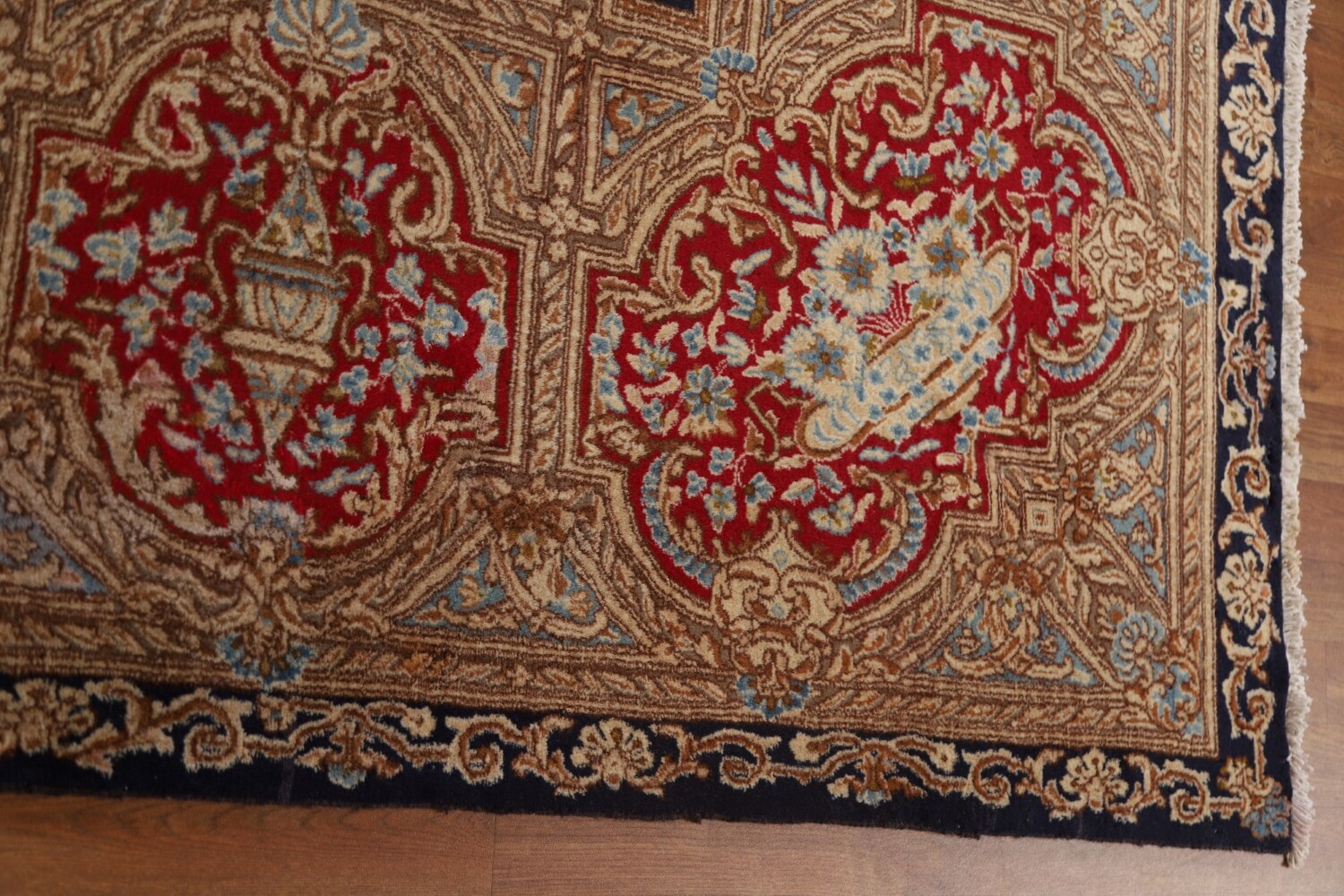 Palace Size Antique Kerman Persian Rug 13x16