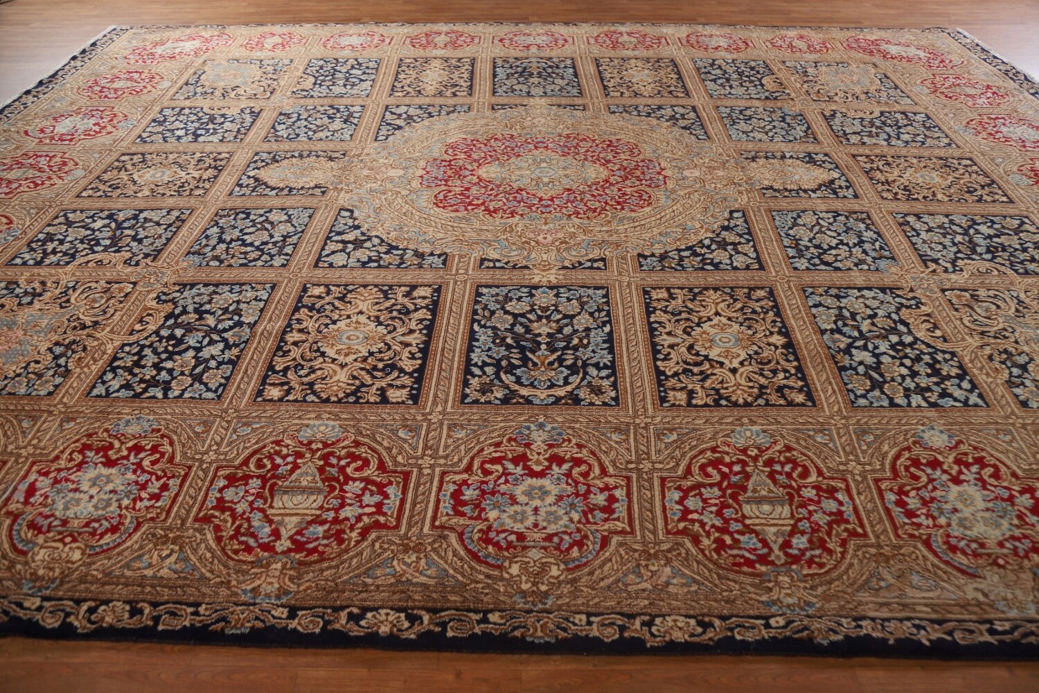 Palace Size Antique Kerman Persian Rug 13x16