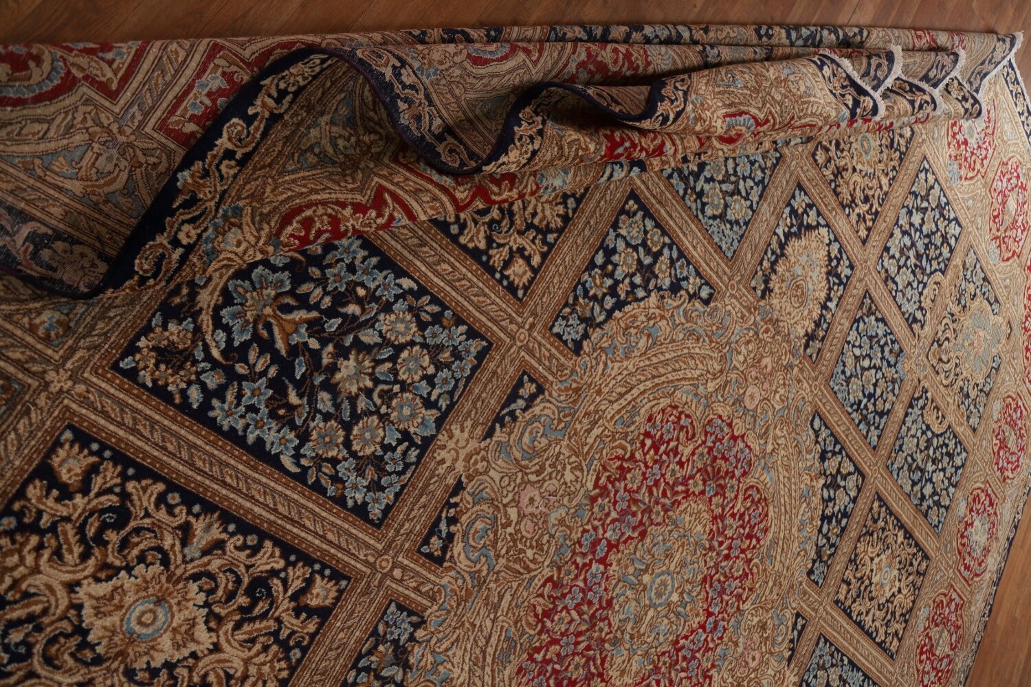 Palace Size Antique Kerman Persian Rug 13x16