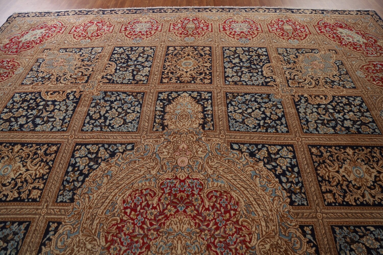 Palace Size Antique Kerman Persian Rug 13x16