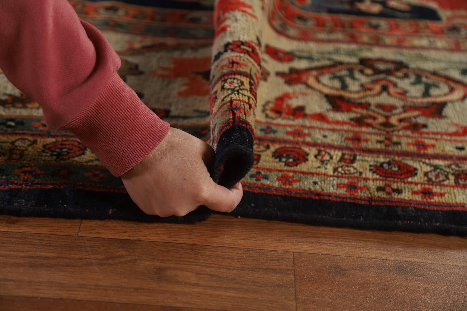 Pre-1900 Antique Vegetable Dye Bidjar Halvaei Persian Rug 12x19