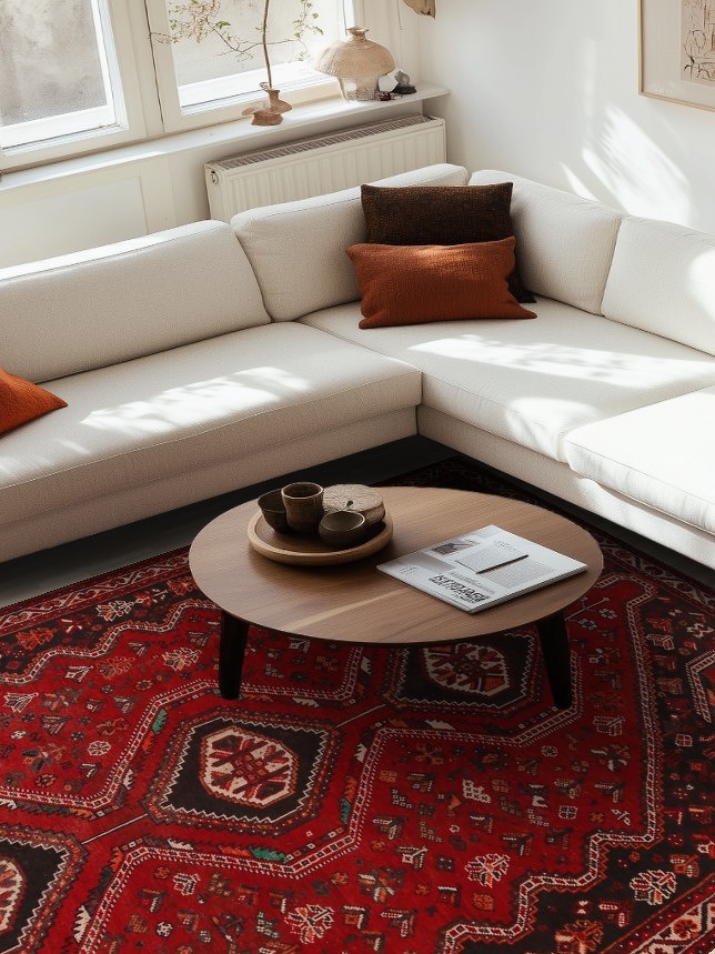 Vegetable Dye Qashqai Persian Area Rug 7x11