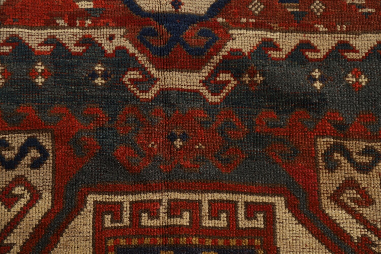 Pre-1900 Antique Vegetable Dye Kazak Persian Area Rug 6x9