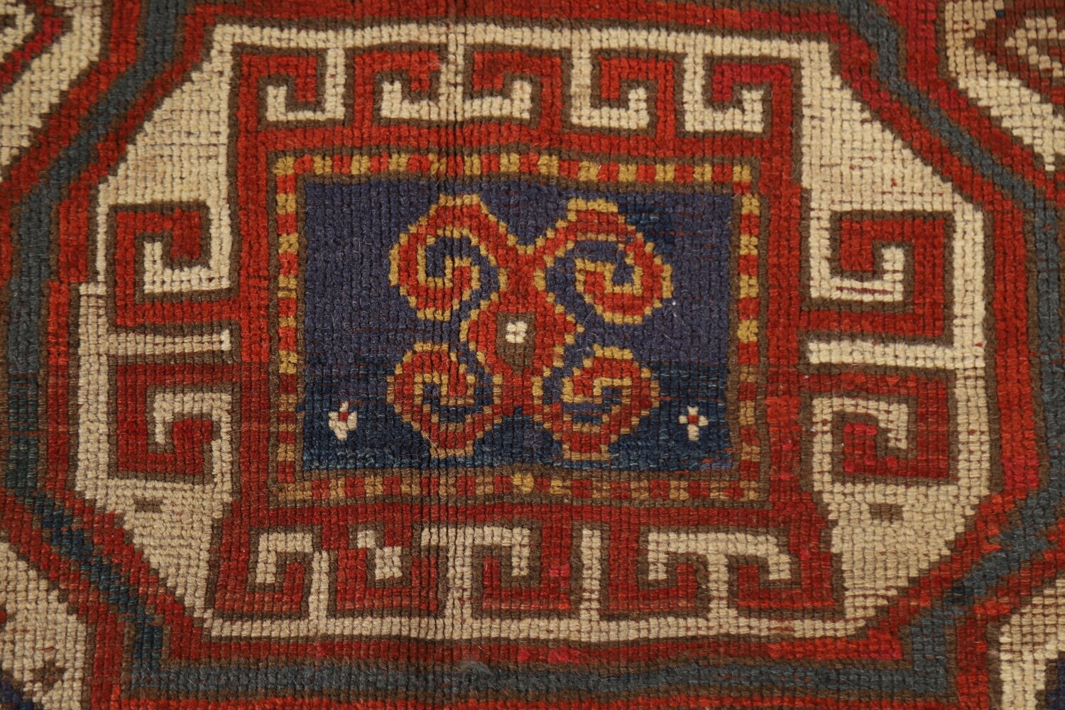Pre-1900 Antique Vegetable Dye Kazak Persian Area Rug 6x9