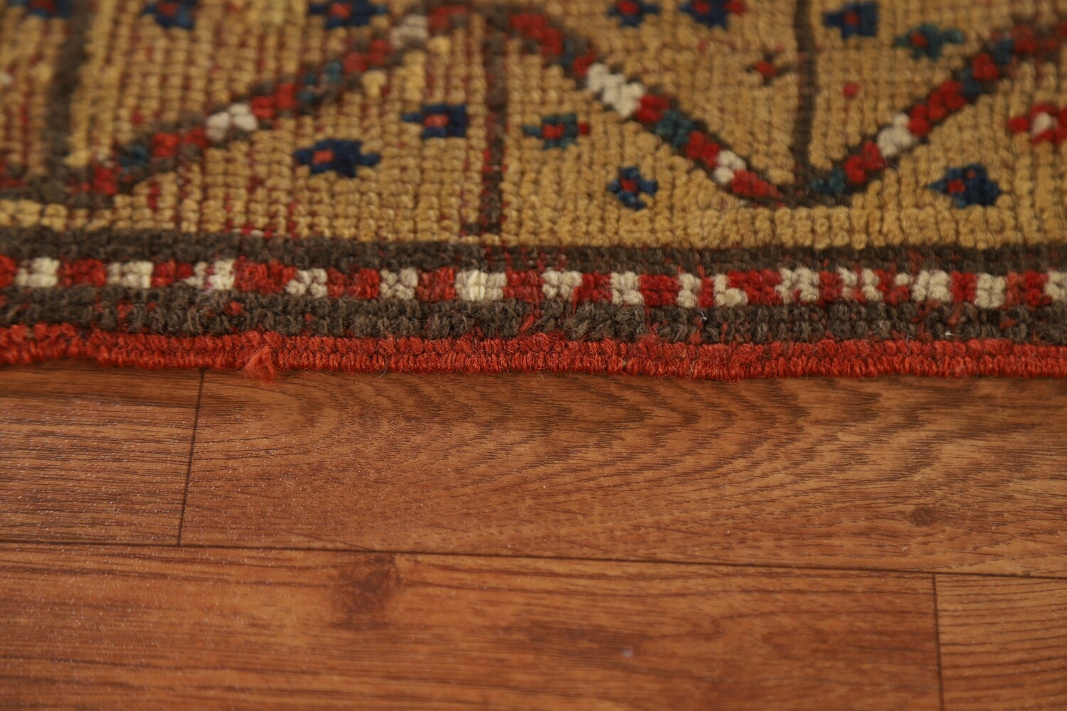 Pre-1900 Antique Vegetable Dye Kazak Persian Area Rug 6x9