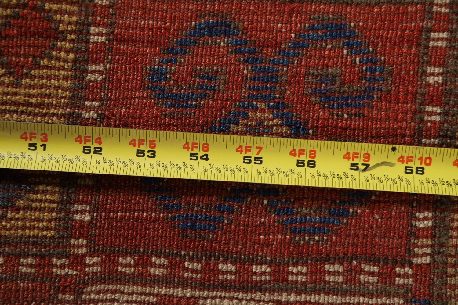 Pre-1900 Antique Vegetable Dye Kazak Persian Area Rug 6x9