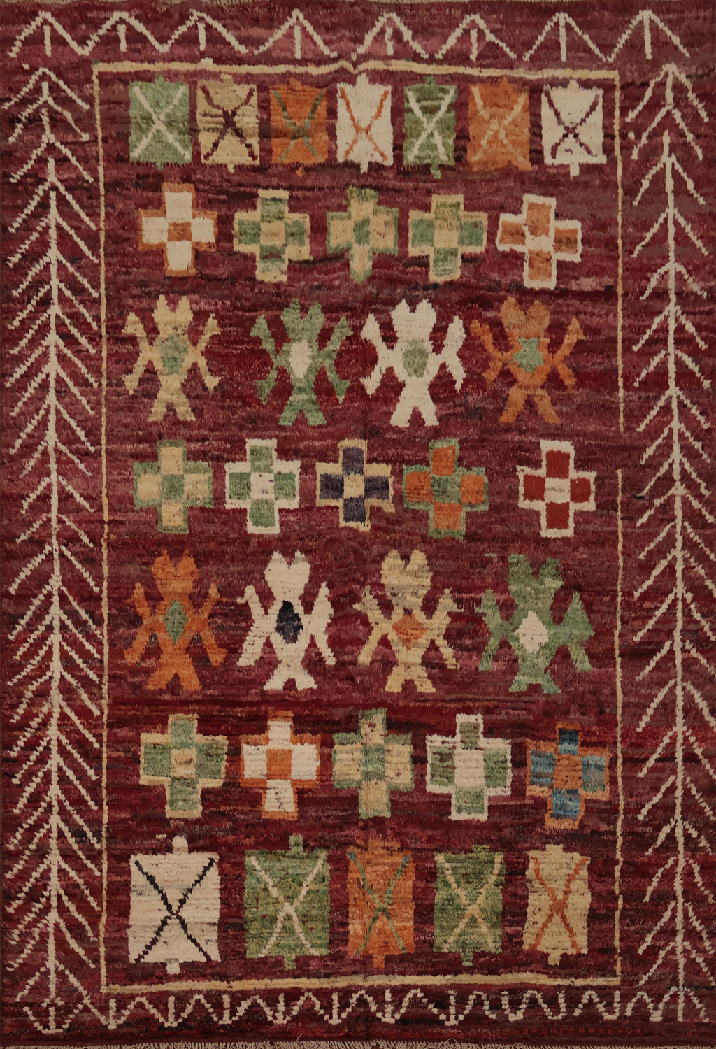 Geometric Moroccan Area Rug 7x10