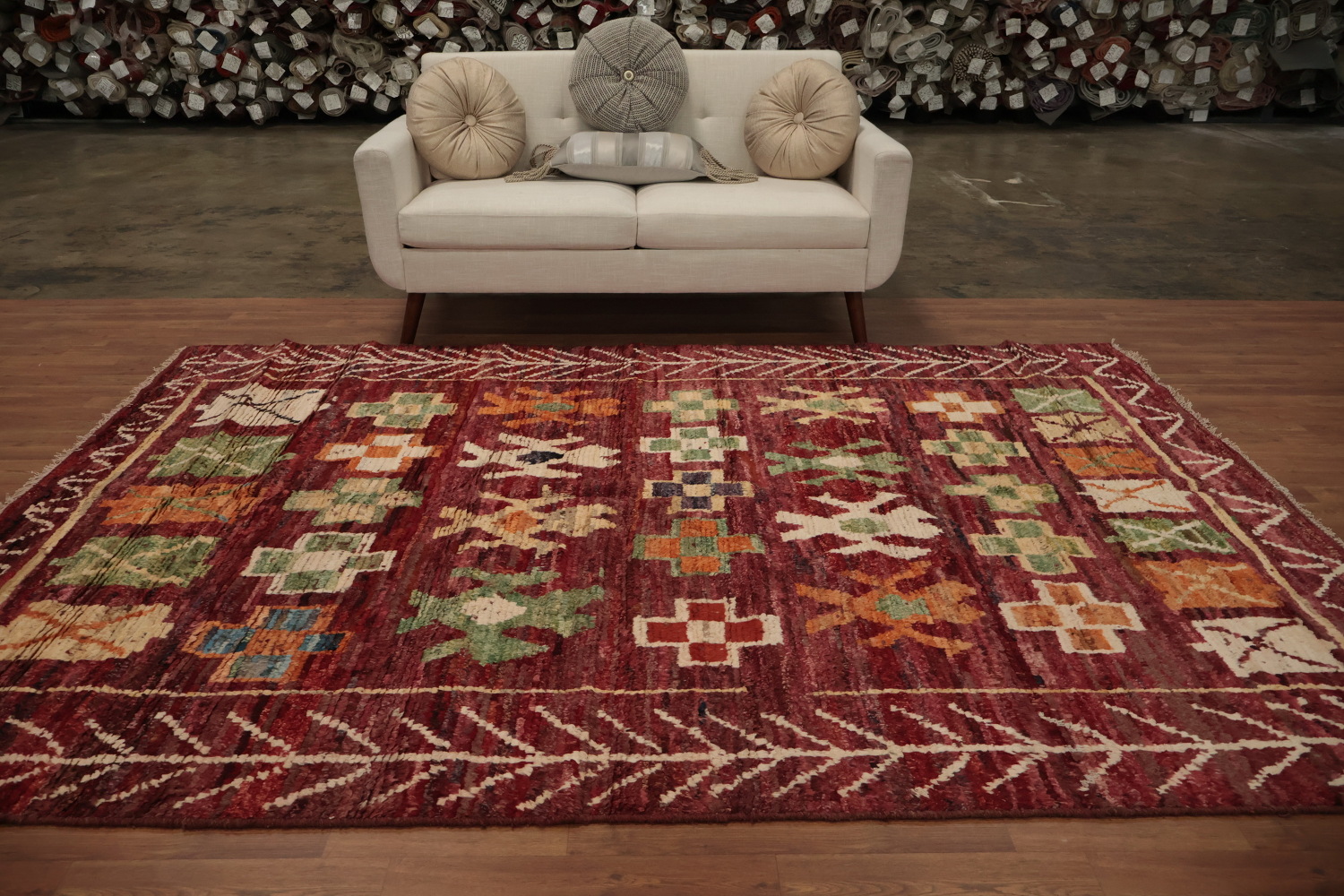 Geometric Moroccan Area Rug 7x10