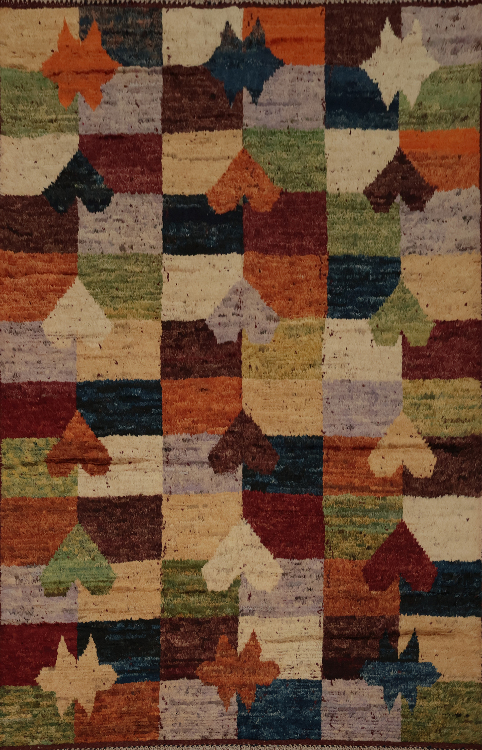 Artistic Moroccan Area Rug 7x10 with Dynamic Colors and Distinct Pattern