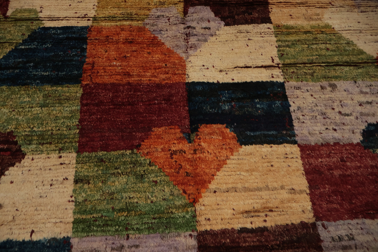 Artistic Moroccan Area Rug 7x10 with Dynamic Colors and Distinct Pattern