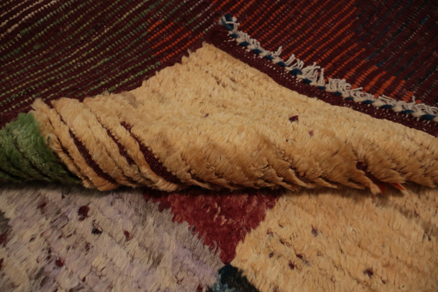 Artistic Moroccan Area Rug 7x10 with Dynamic Colors and Distinct Pattern