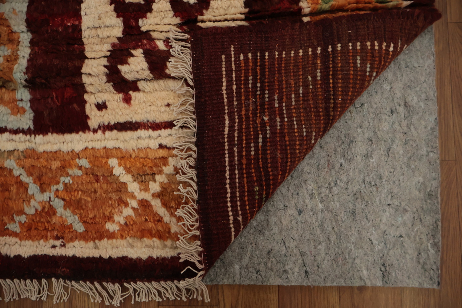Elegant Moroccan Area Rug 7x10 with Geometric Bohemian Patterns