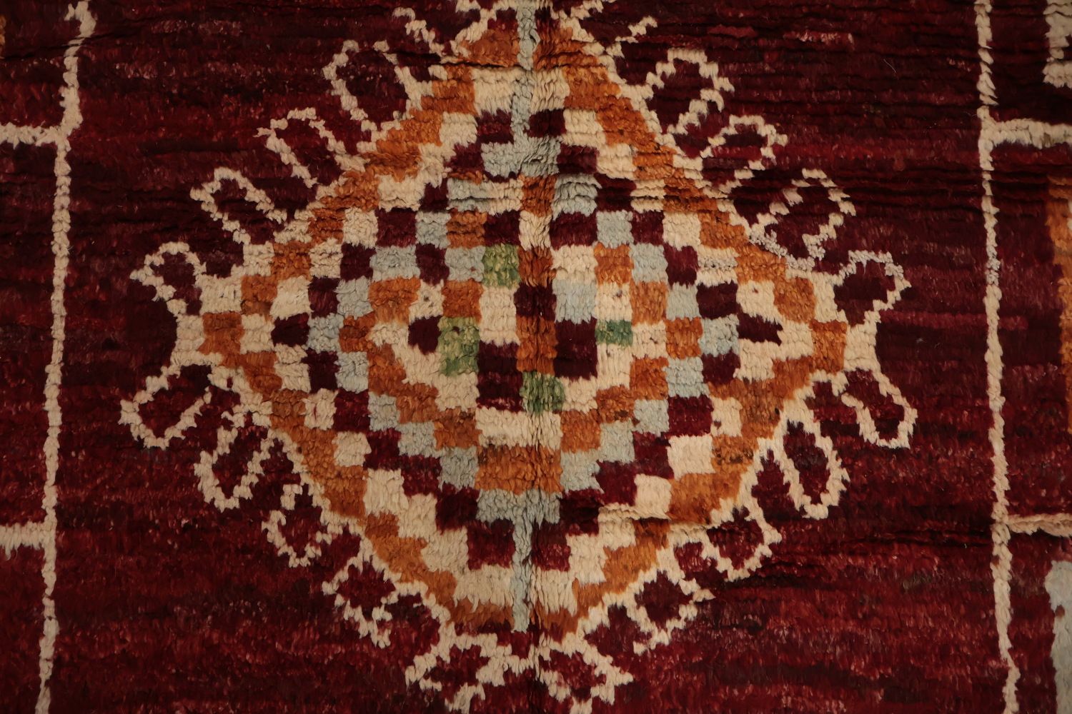 Elegant Moroccan Area Rug 7x10 with Geometric Bohemian Patterns