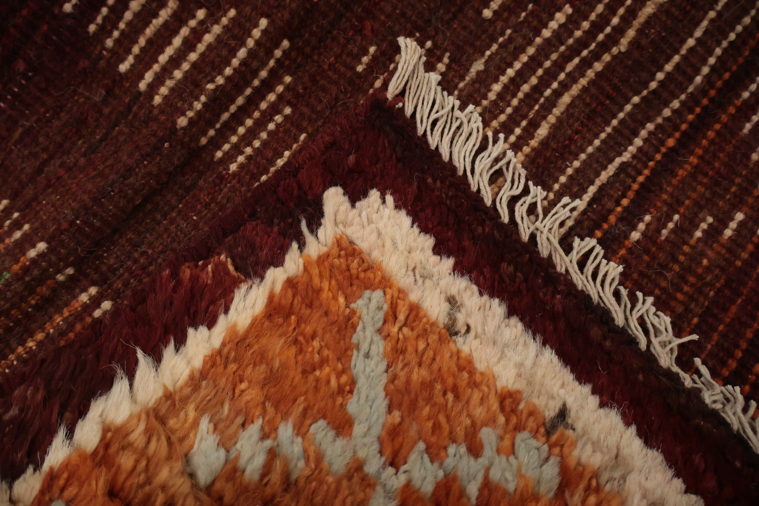 Elegant Moroccan Area Rug 7x10 with Geometric Bohemian Patterns