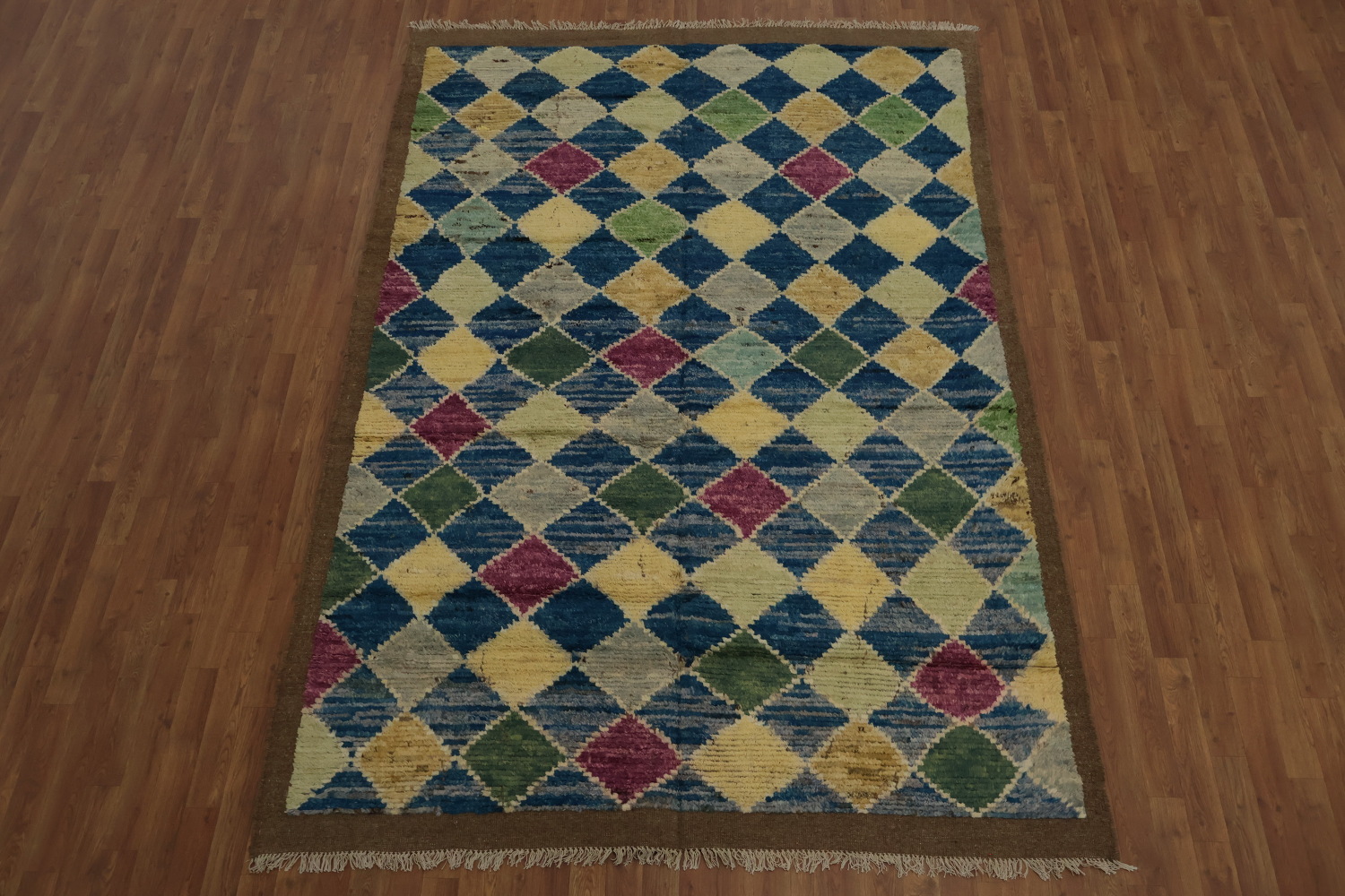 Add Vibrancy with a Multi-Diamond Moroccan Area Rug 7x10