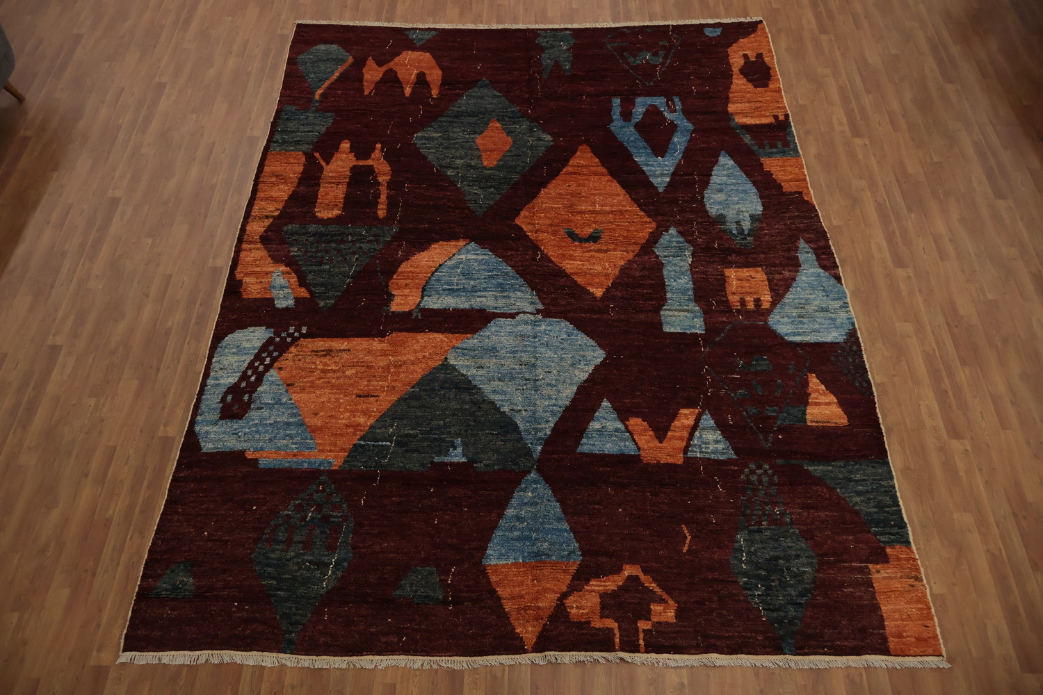 Trendy Abstract Moroccan Area Rug 10x13 for Stylish Home Decor