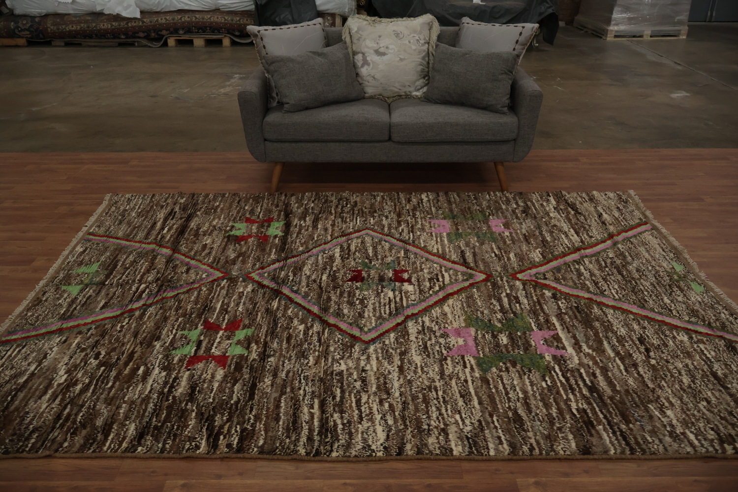 Tribal Moroccan Oriental Area Rug 7x10