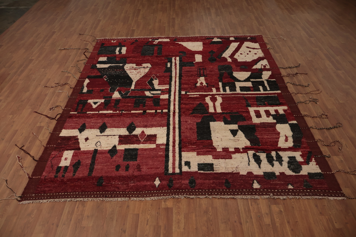 Abstract Moroccan Area Rug 8x10