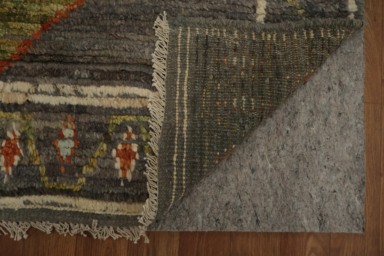 Rustic Moroccan Area Rug 10x12 with Vibrant Geometric Shapes