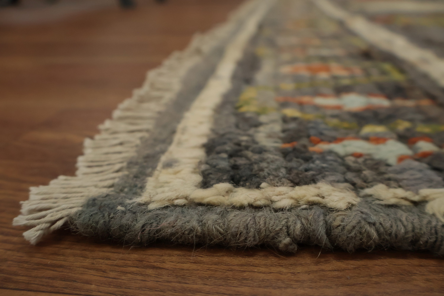 Rustic Moroccan Area Rug 10x12 with Vibrant Geometric Shapes