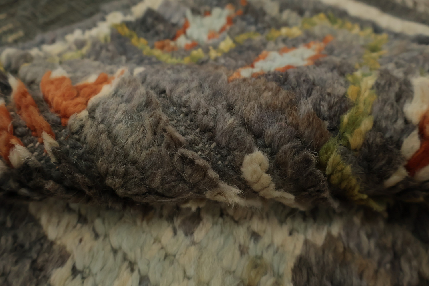 Rustic Moroccan Area Rug 10x12 with Vibrant Geometric Shapes