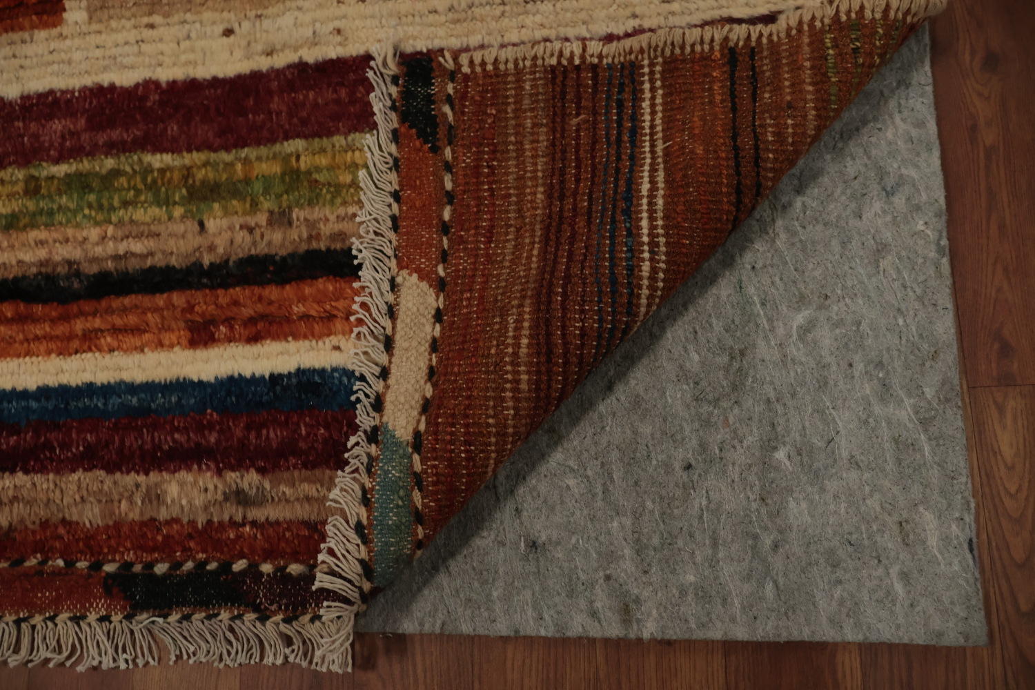 Multicolored Moroccan Area Rug 8x10 with Vibrant Geometric Design