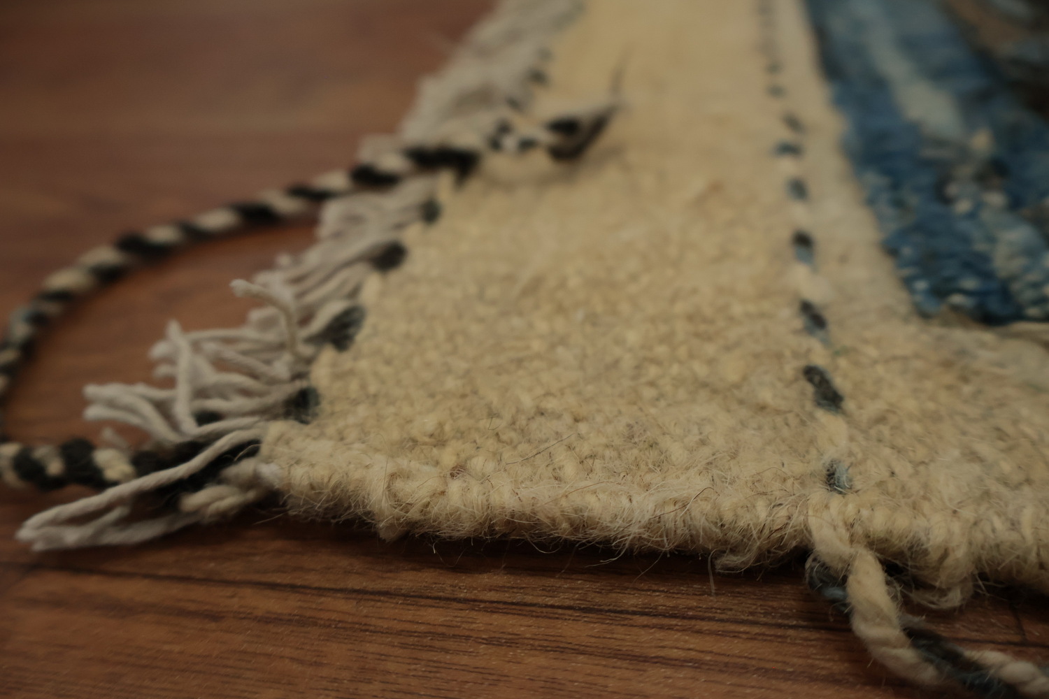 Three-Tone Moroccan Large Area Rug 10x14 with Elegant Crisscross Design
