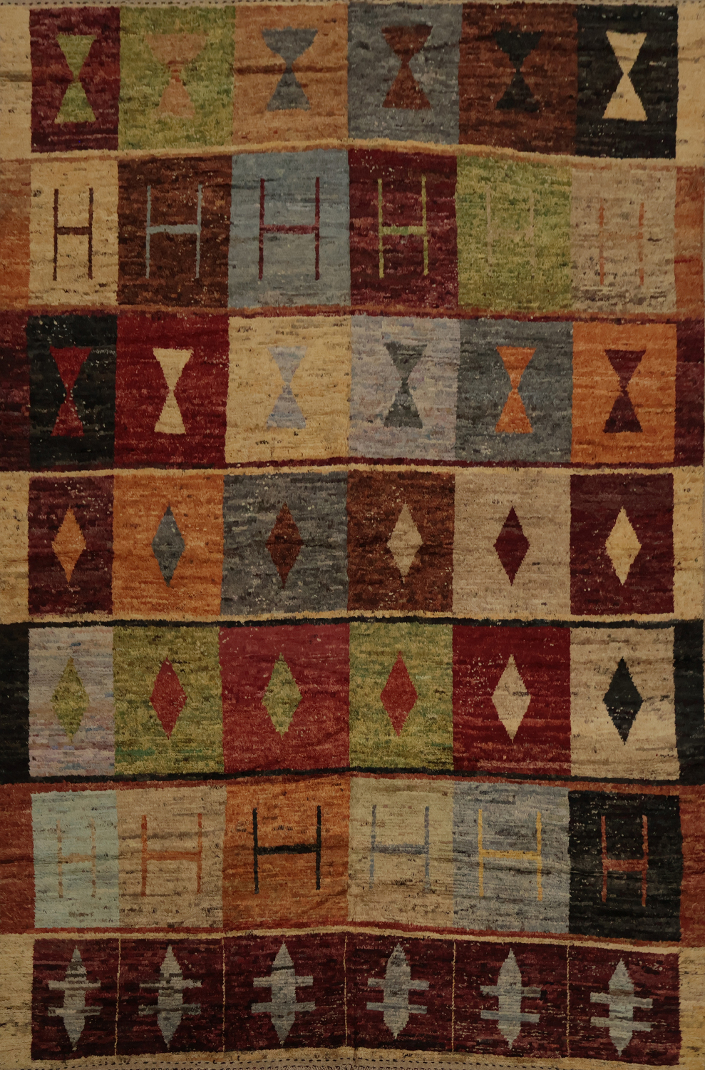 Vibrant Geometric Handmade Moroccan Large Area Rug 10x13