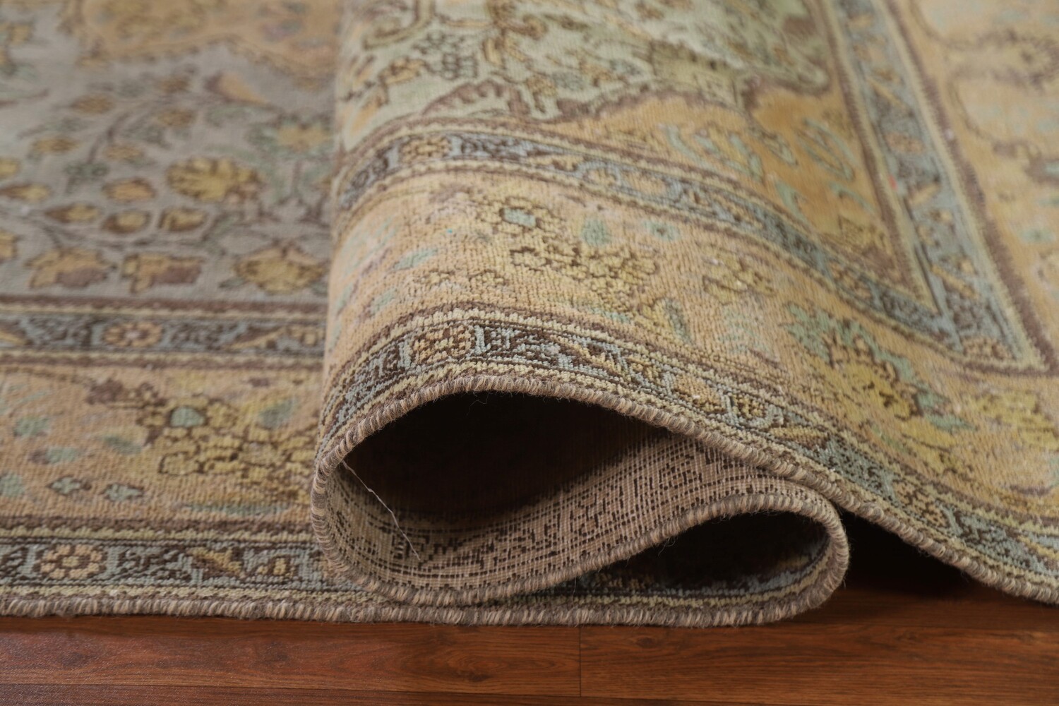 Vintage Floral Tabriz Persian Area Rug 8x11