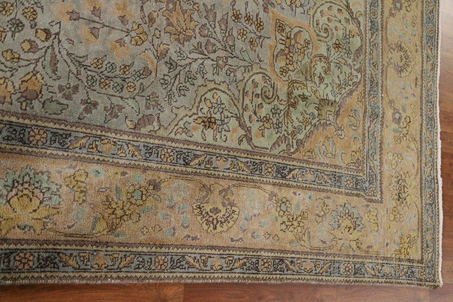 Vintage Floral Tabriz Persian Area Rug 8x11