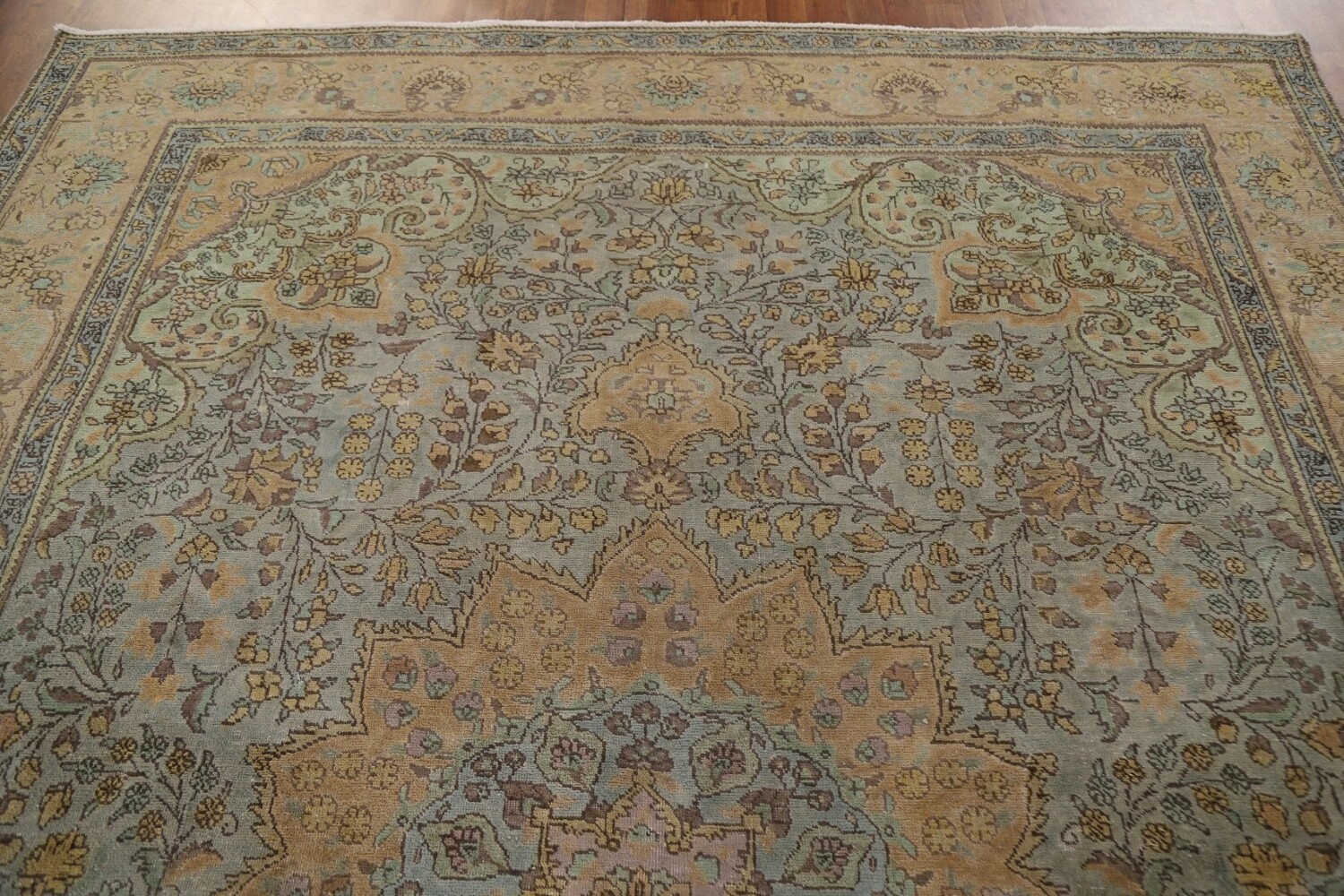 Vintage Floral Tabriz Persian Area Rug 8x11