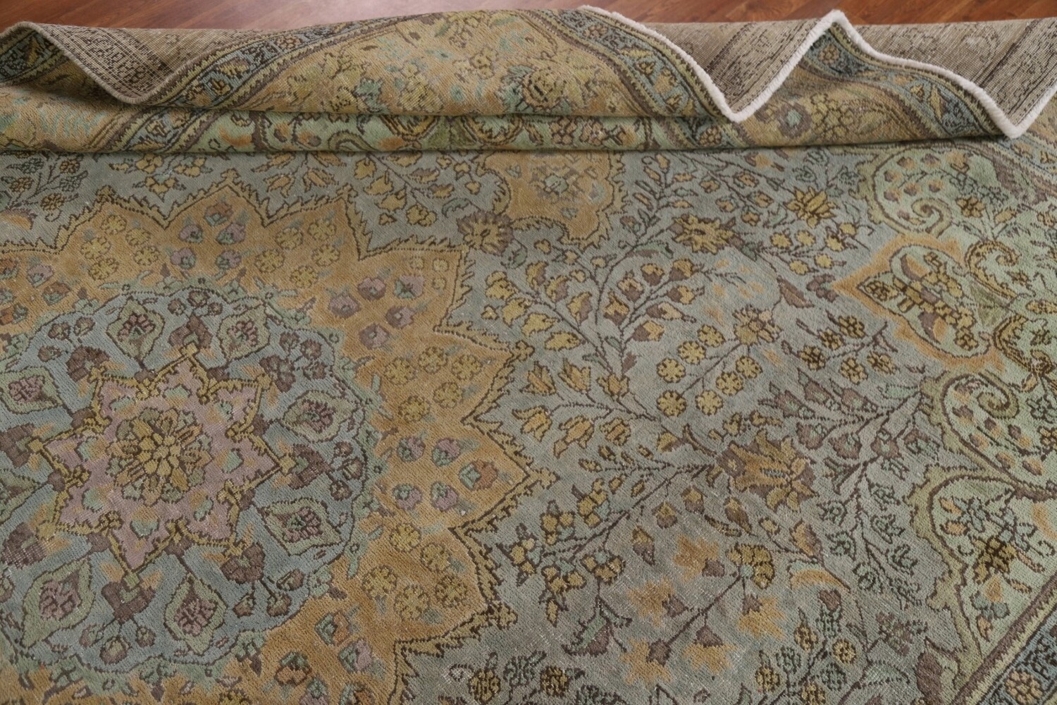 Vintage Floral Tabriz Persian Area Rug 8x11