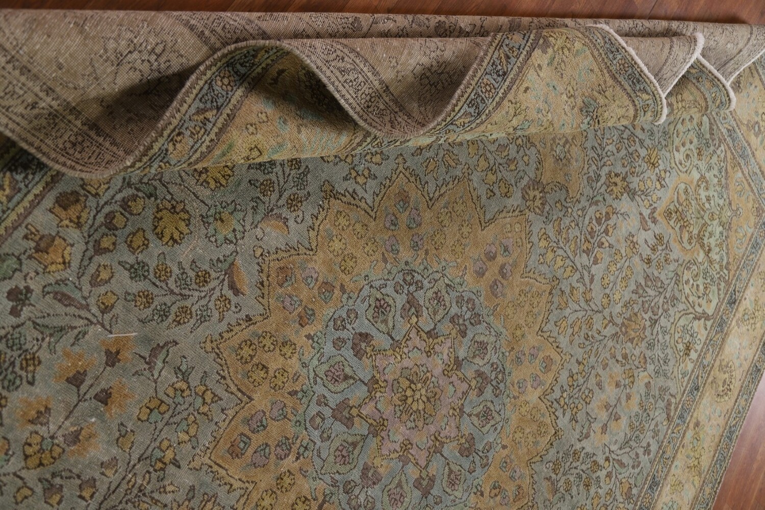 Vintage Floral Tabriz Persian Area Rug 8x11