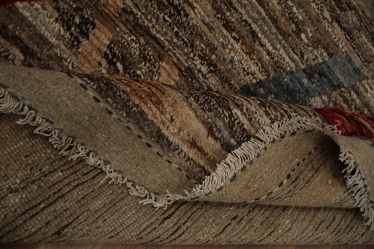 Contemporary Moroccan Large Rug 10x14 with Abstract Diamond Shapes