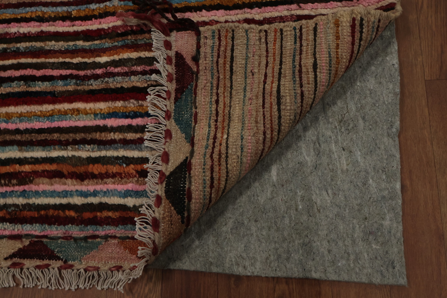 Multi-Colored Wool Moroccan Large Rug 10x14
