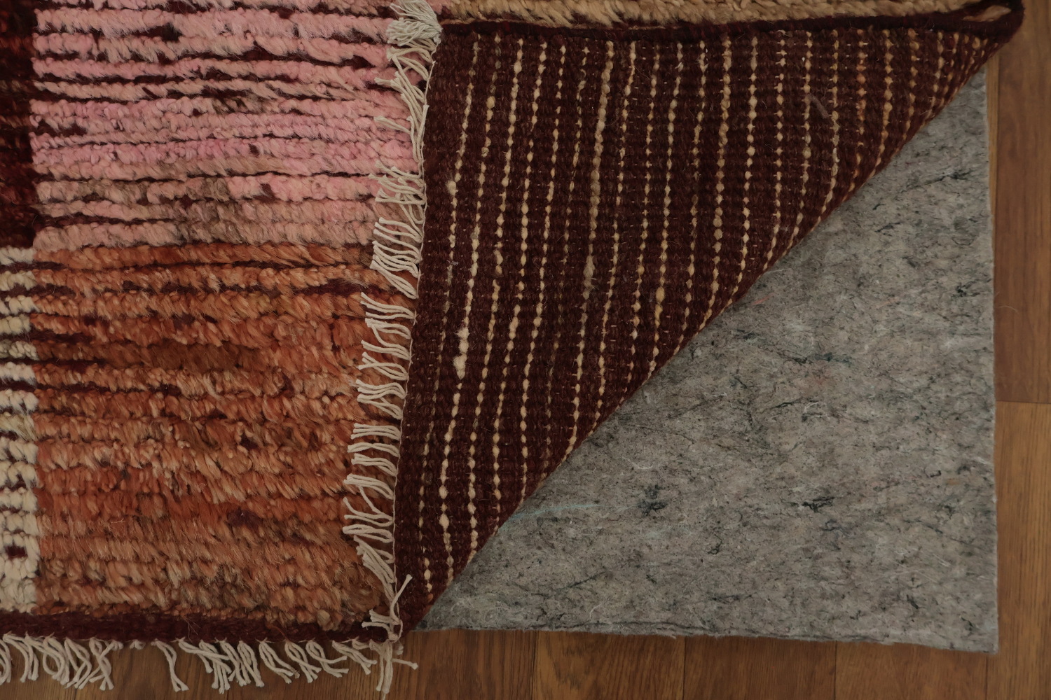 Earthy Tones Meet Modern Wool Moroccan Large Area Rug 10x14
