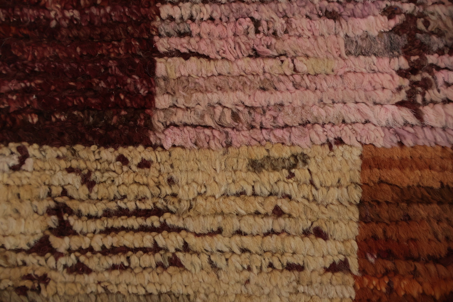 Earthy Tones Meet Modern Wool Moroccan Large Area Rug 10x14
