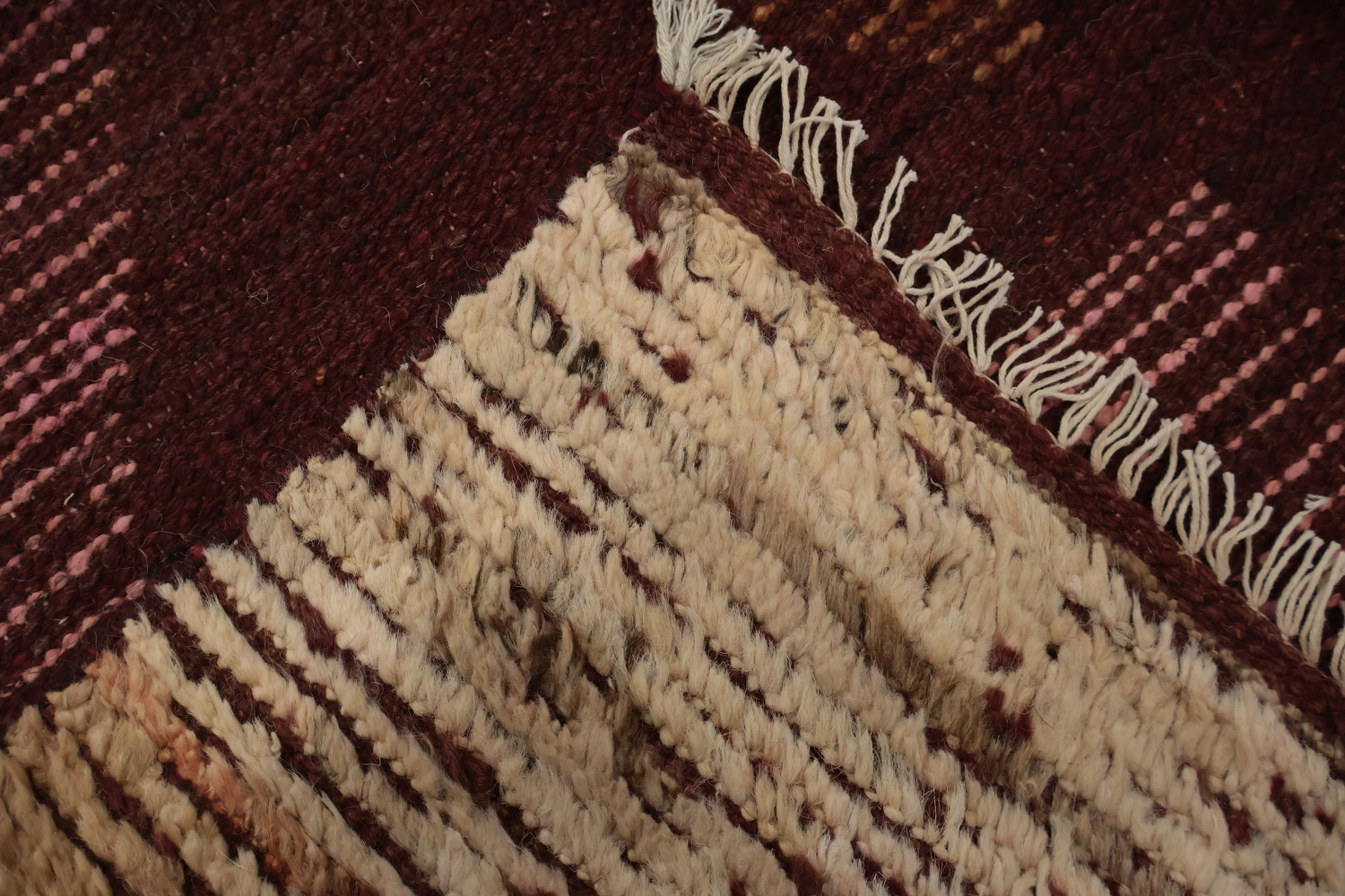 Earthy Tones Meet Modern Wool Moroccan Large Area Rug 10x14