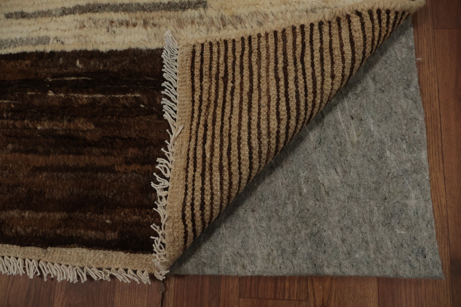 Ivory Geometric Moroccan Area Rug 6x9