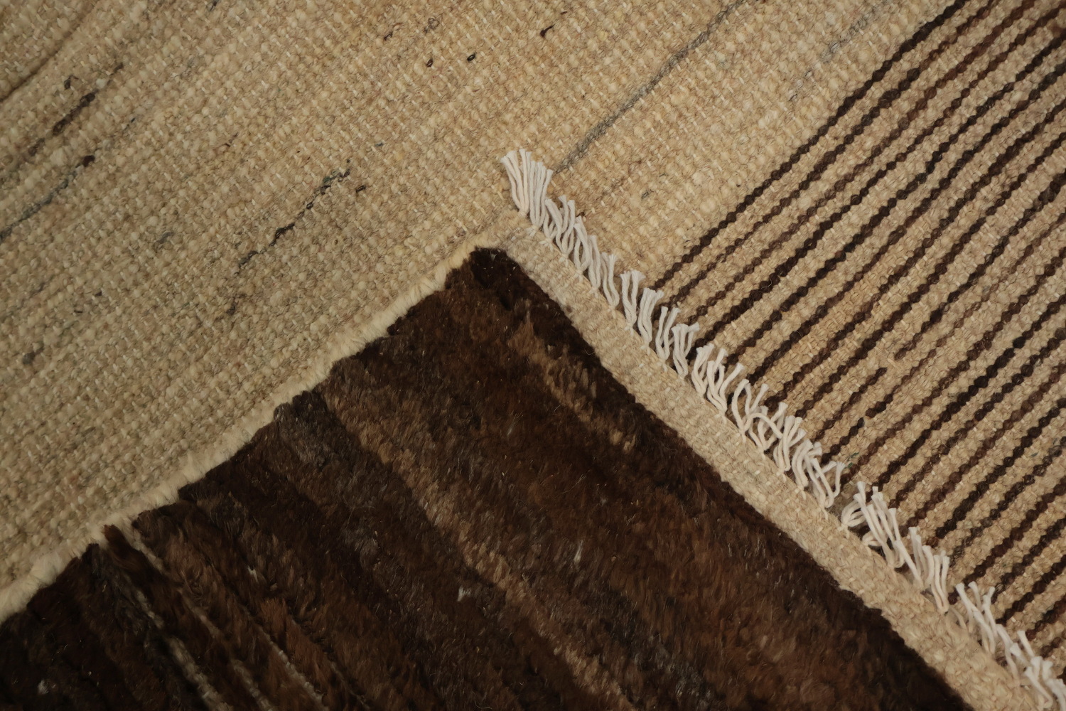 Ivory Geometric Moroccan Area Rug 6x9
