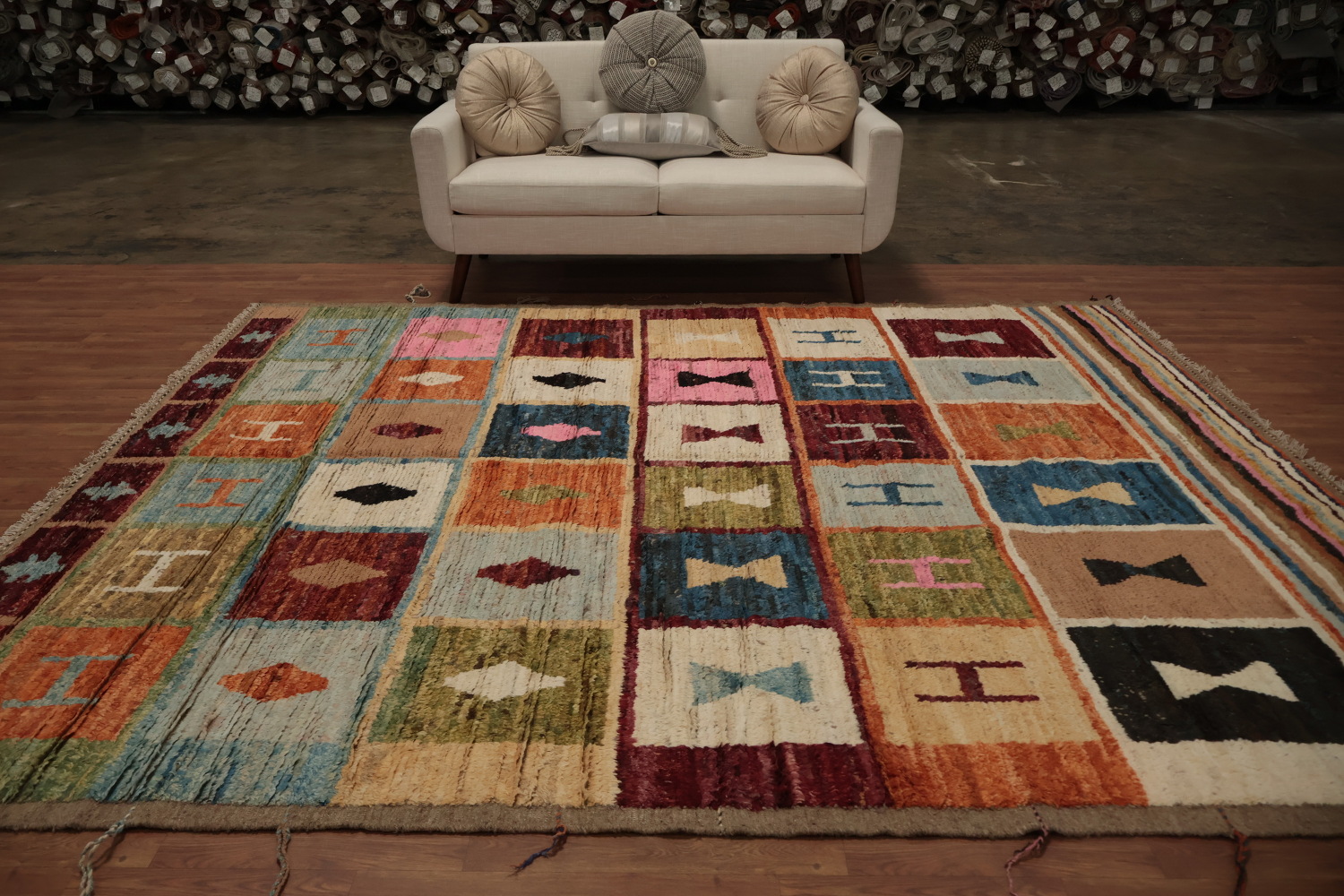 Multicolor Moroccan Area Rug 8x10 for Contemporary Spaces
