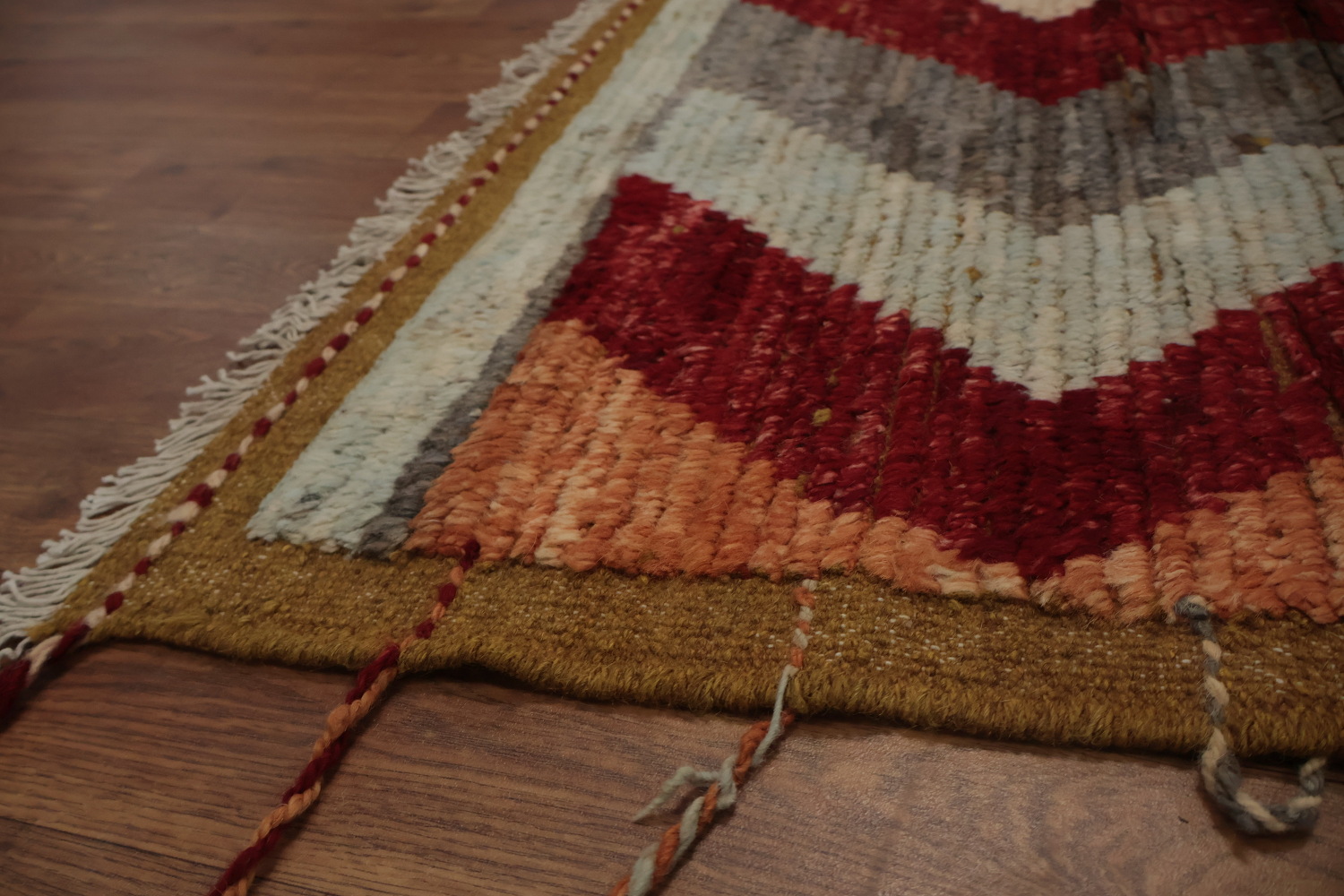 Rustic Charm Moroccan Large Area Rug 9x12 with Geometric Patterns