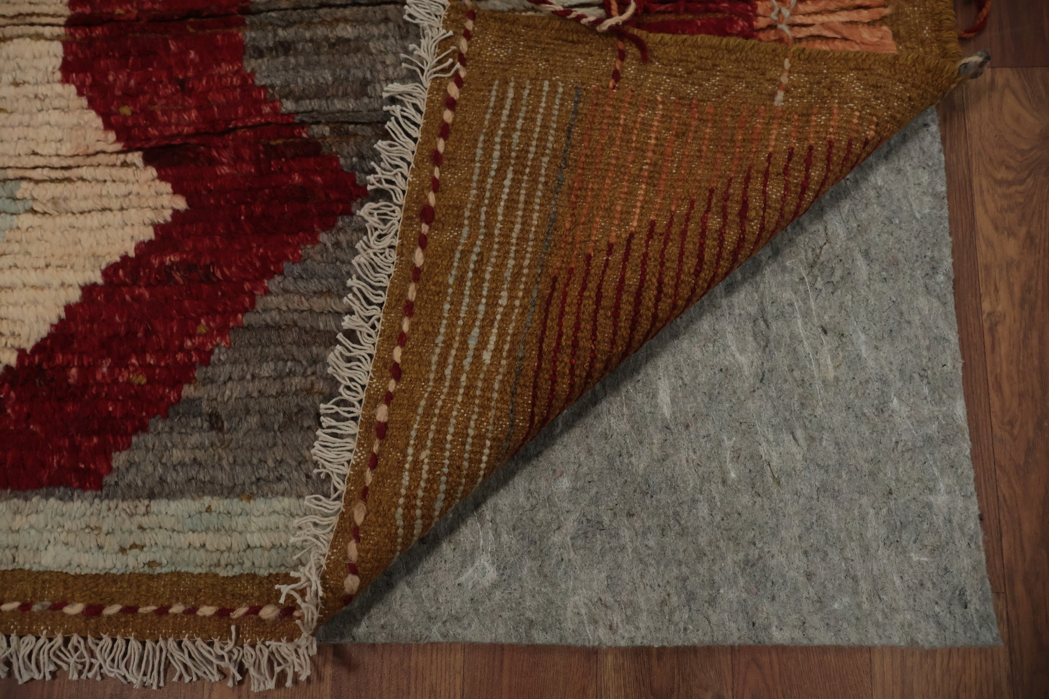 Rustic Charm Moroccan Large Area Rug 9x12 with Geometric Patterns