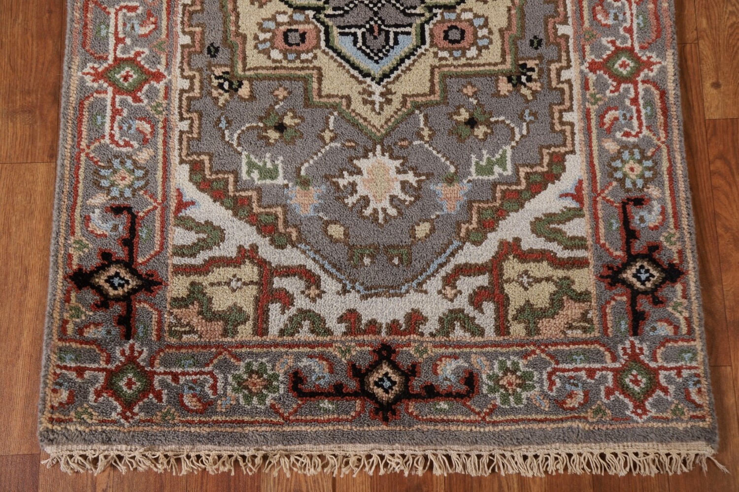 Geometric Heriz Serapi Oriental Runner Rug 3x12