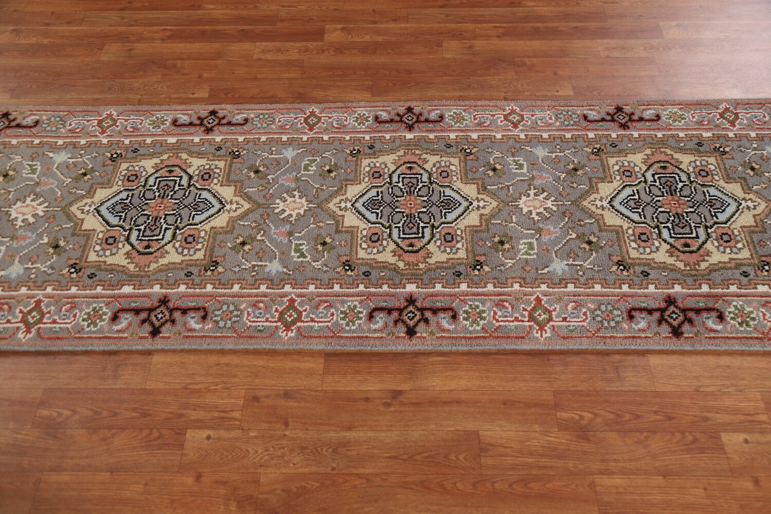 Geometric Heriz Serapi Oriental Runner Rug 3x12