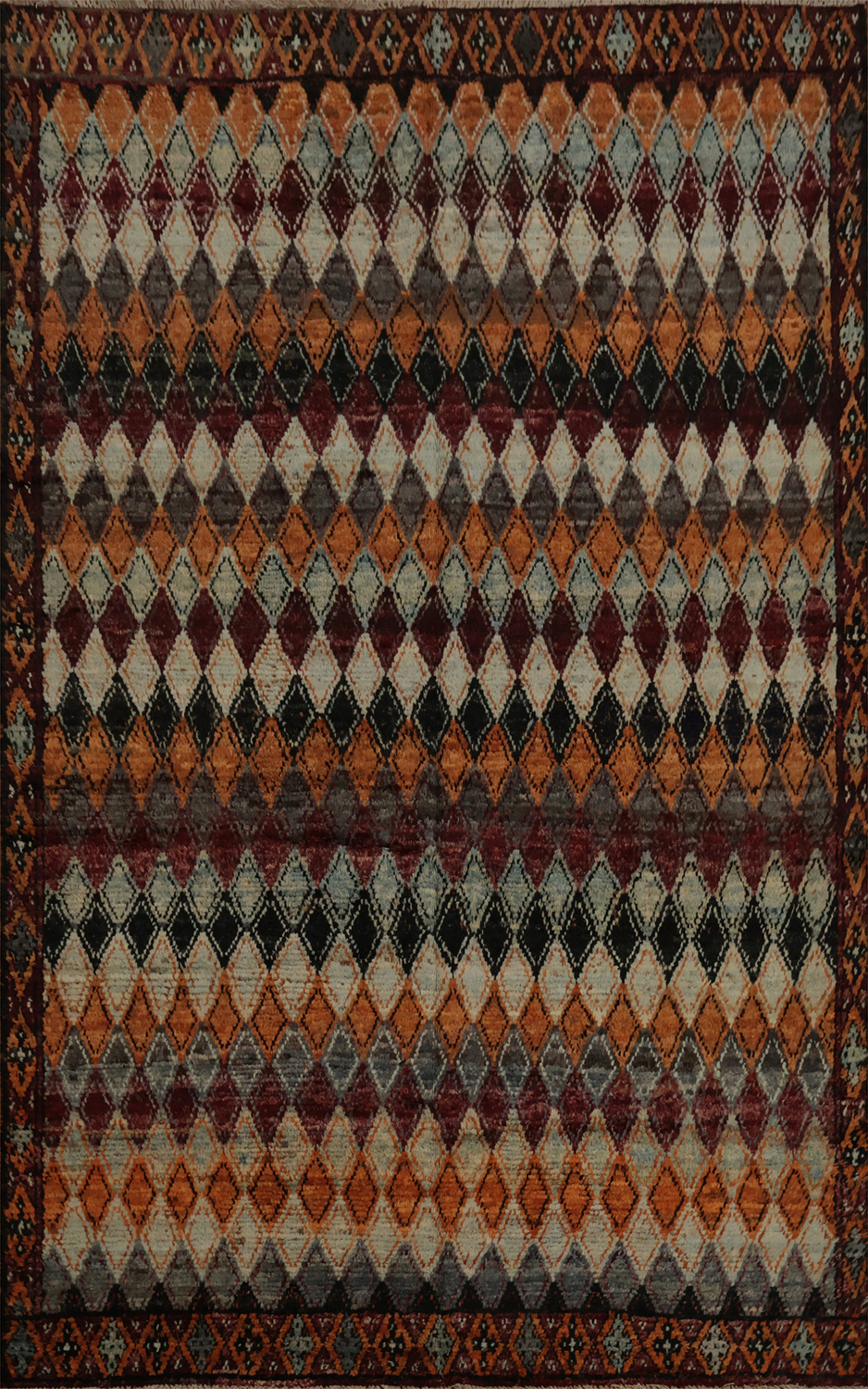 Geometric Moroccan Handmade Area Rug 7x10