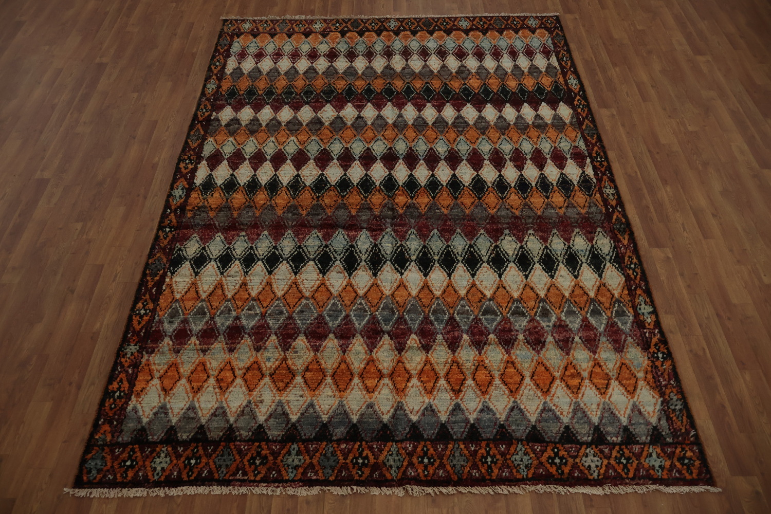 Geometric Moroccan Handmade Area Rug 7x10